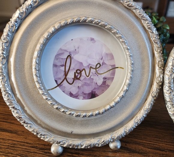 2pc Set of Round Braided Monochromatic Picture Frames - Picture 3 of 11